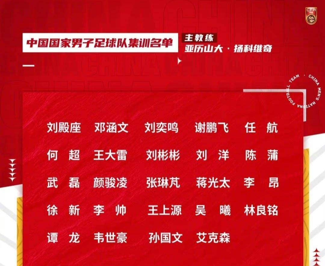 原创晚上7点中国男足官宣26人名单5人正式出局新帅力挺归化球员