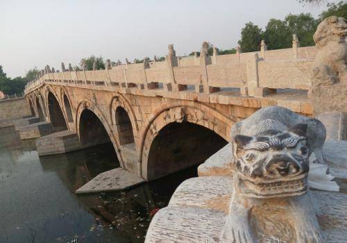 原创世界最长不对称石拱桥明代古建筑国保单位河北省沧州单桥