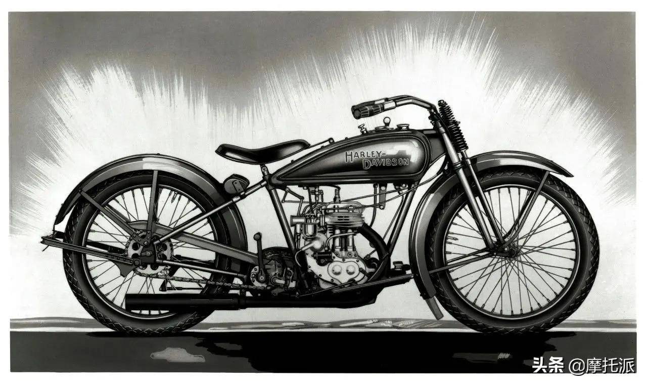 这一基本形状被日后所有哈雷戴维森摩托车所采用