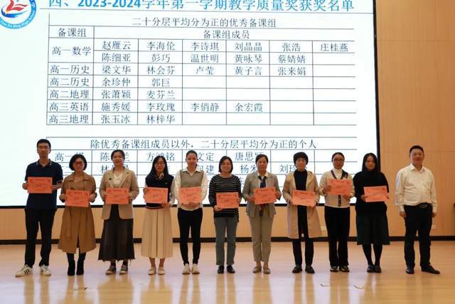 珠海市田家炳中学召开20232024学年第二学期教学工作会议