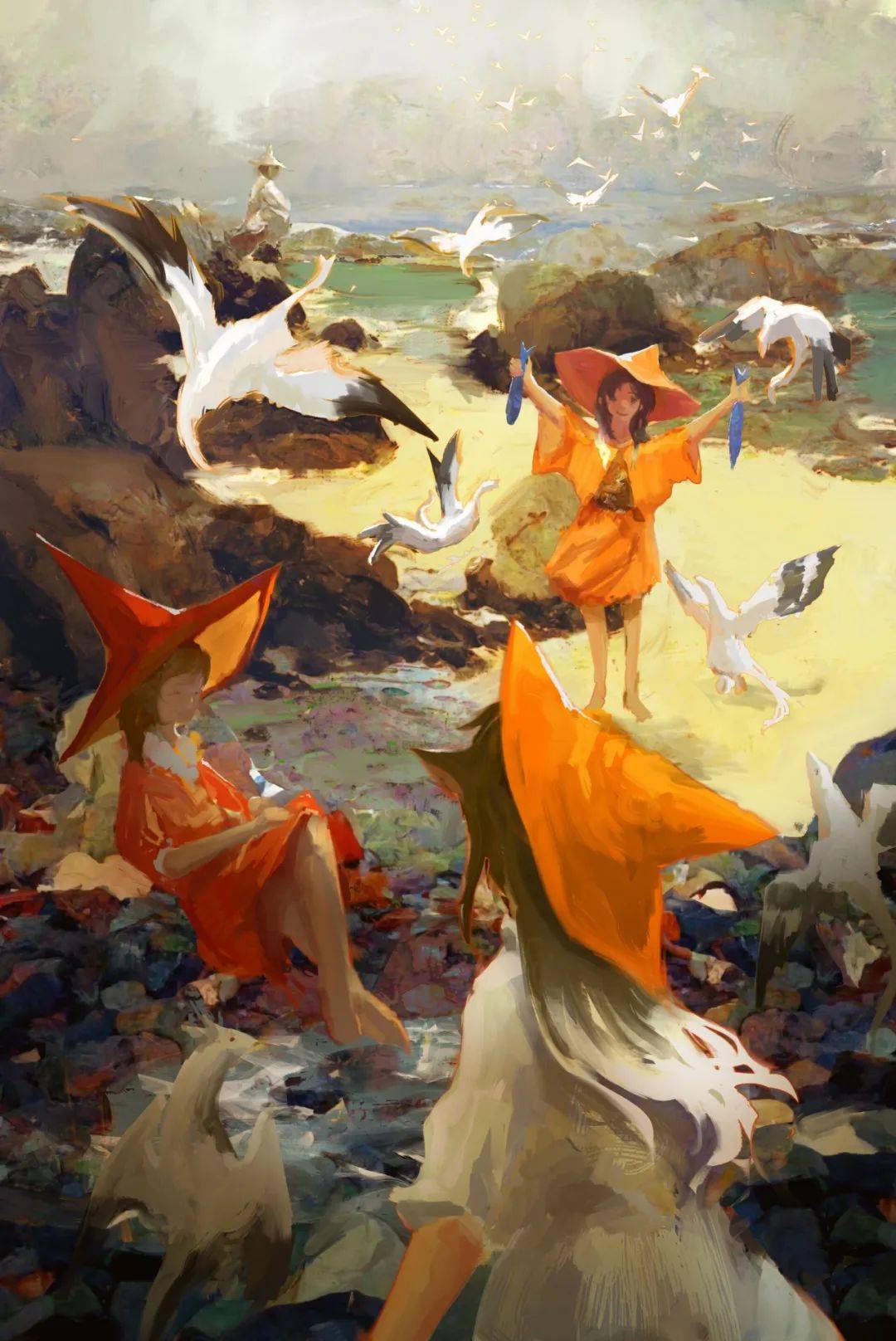 插画kevinadipisukev充满魔法色彩的画中世界