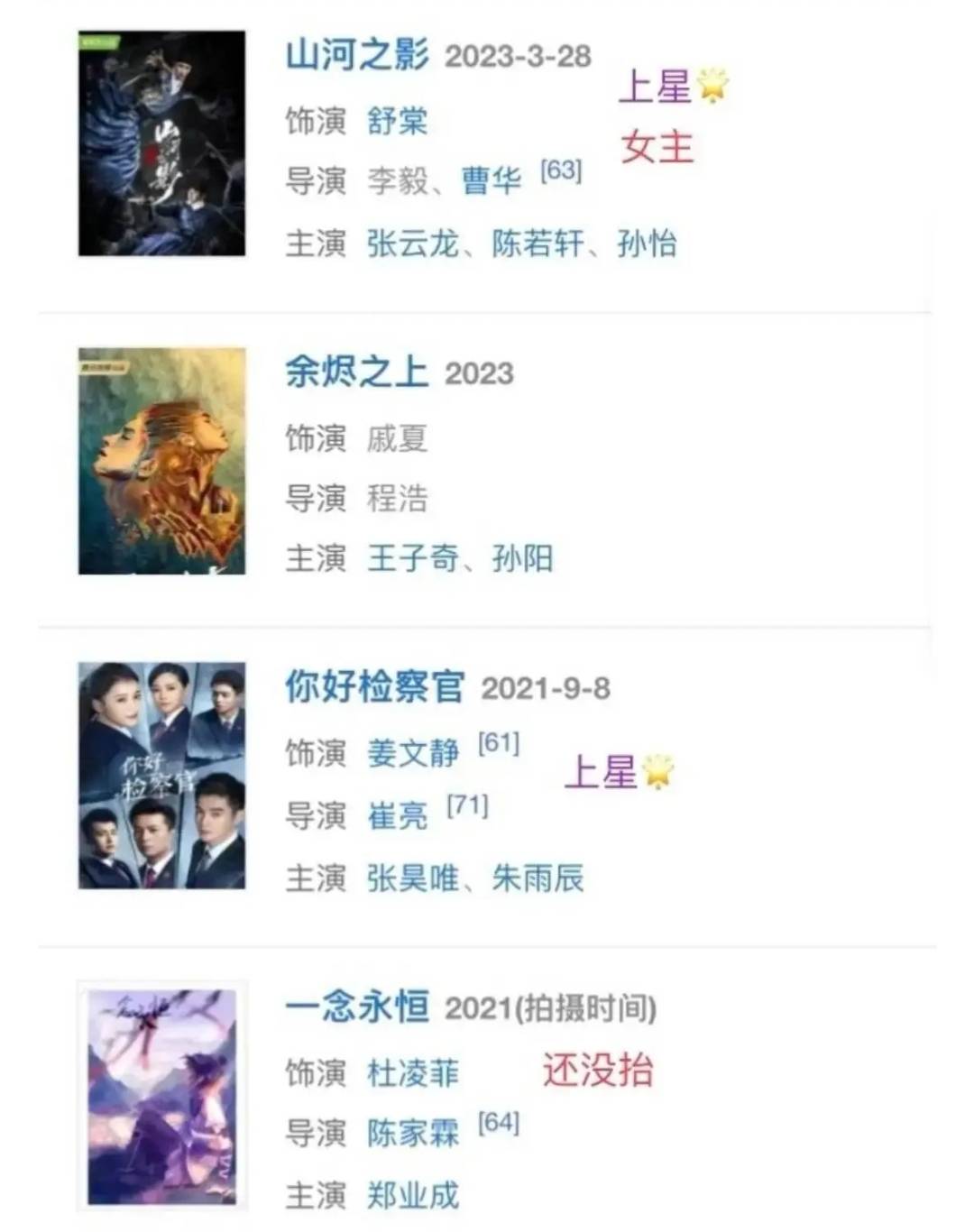 她与张晚意,张若昀等人的合作,以及与钟汉良主演的《凉生,我们可不
