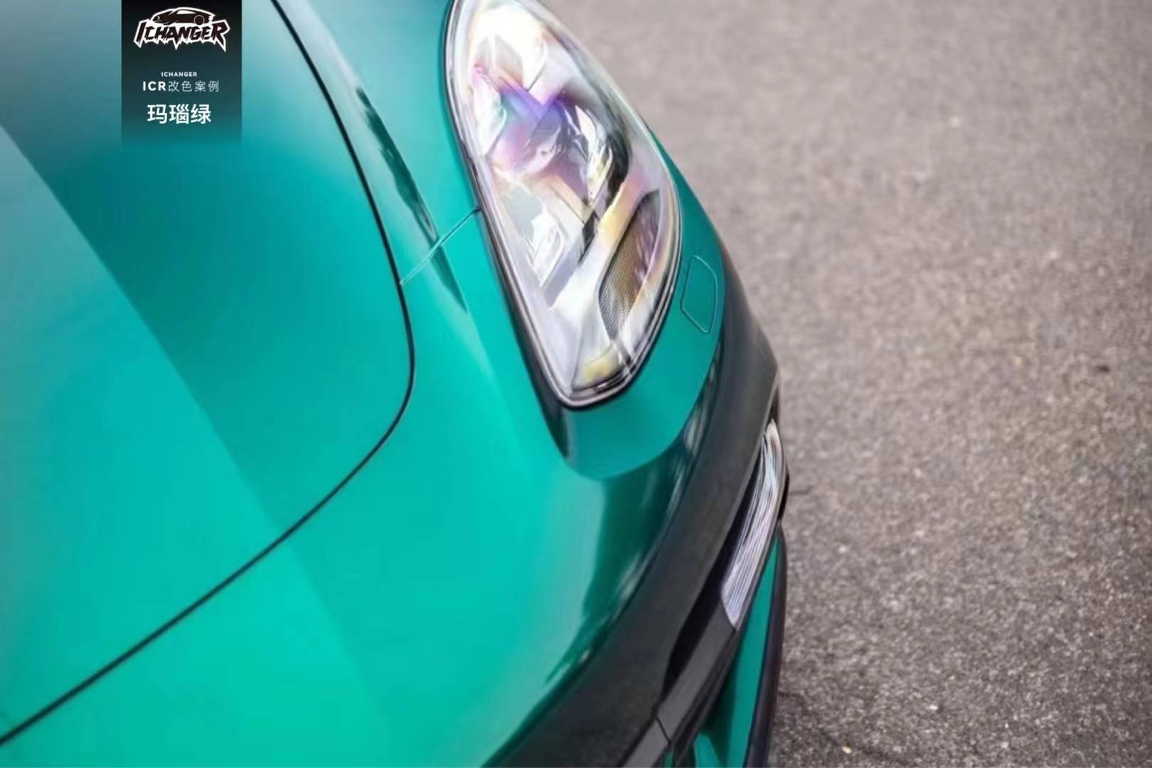 保时捷帕拉梅拉icr改色膜玛瑙绿,无法抗拒的复古高级感_搜狐汽车_搜狐