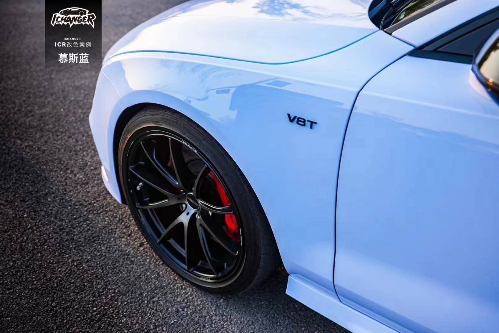 奥迪a-icr改色膜慕斯蓝, 温柔气质风_搜狐汽车_搜狐网