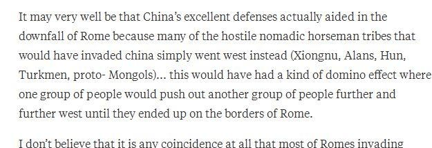 原创国外网友为毛中国能够延续2000年罗马帝国却不行