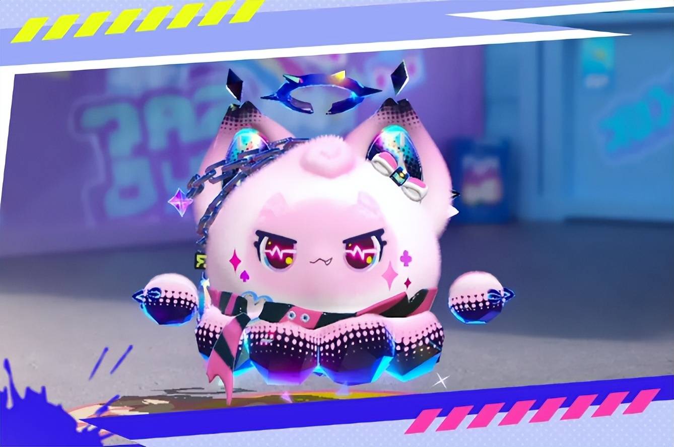 黑曜石一般的炫酷耳饰,搭配极具个性的别致锁链,荆棘一般的头饰透露