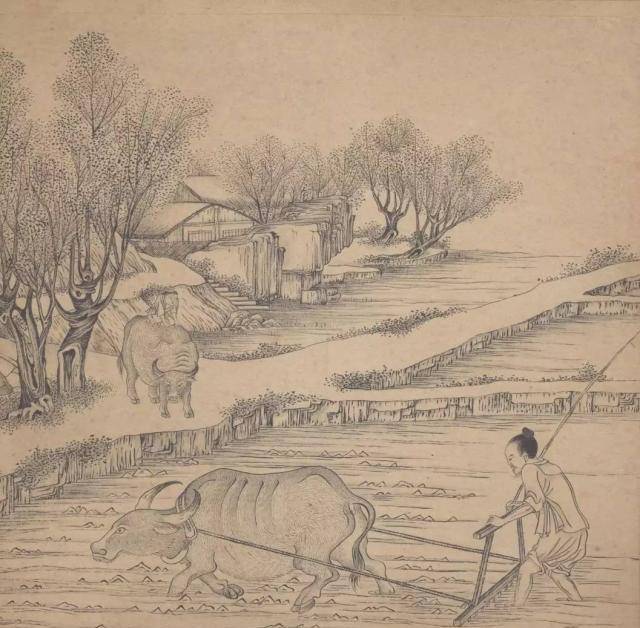 原创耕织图稼穑艰难皇帝不可不知此图难以绘尽