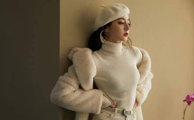 原创迪丽热巴靠颜值也能火穿得又厚又白还不显胖不愧是女明星身材