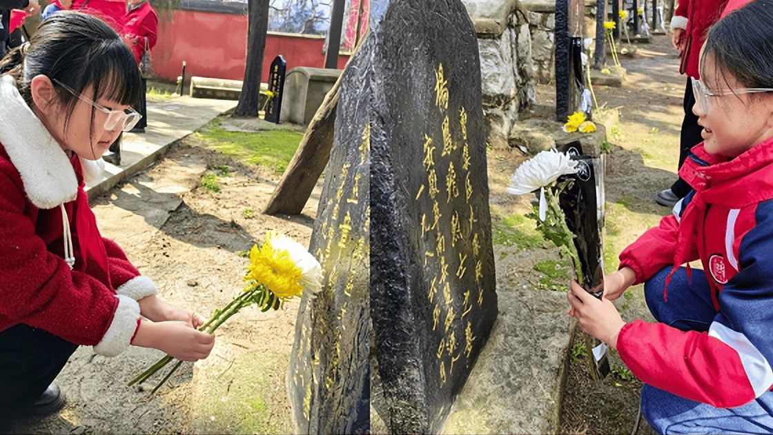 阜阳阜南于集乡关工委开展清明祭英烈主题教育活动