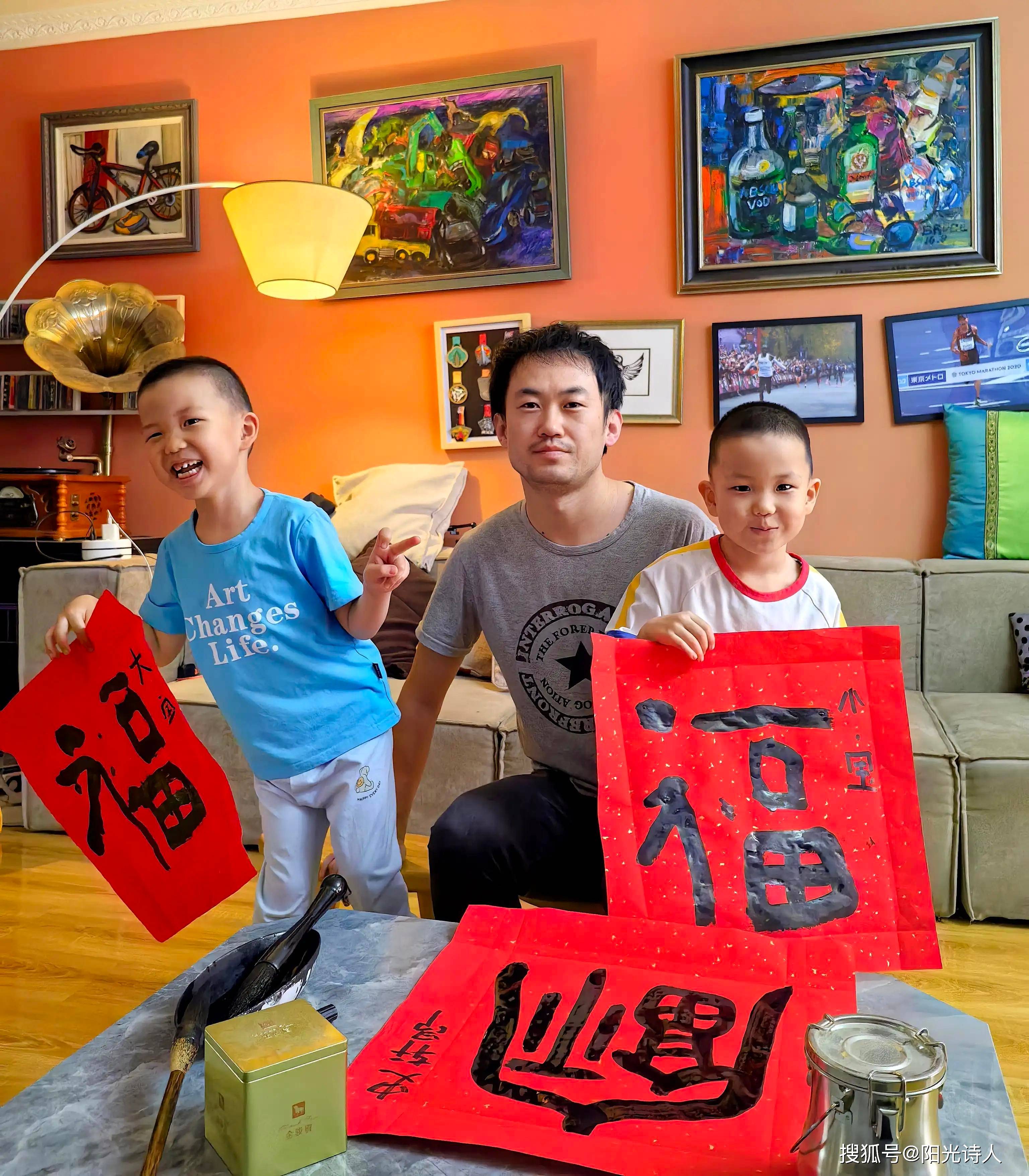 先生题的"展标",书法名家张志强帮助策划…有那么多书法名家来了,有