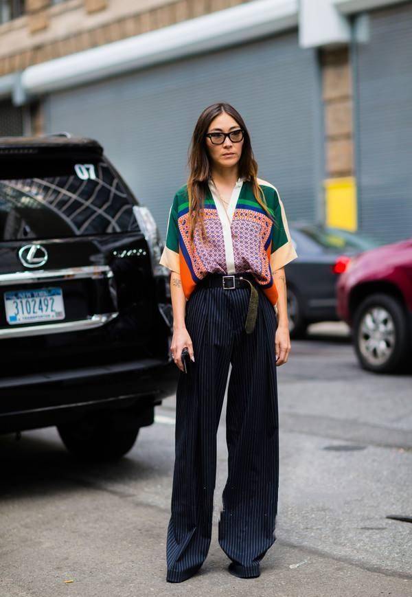 身高不足158cm的女生穿阔腿裤熟记这3个搭配套路显高显瘦