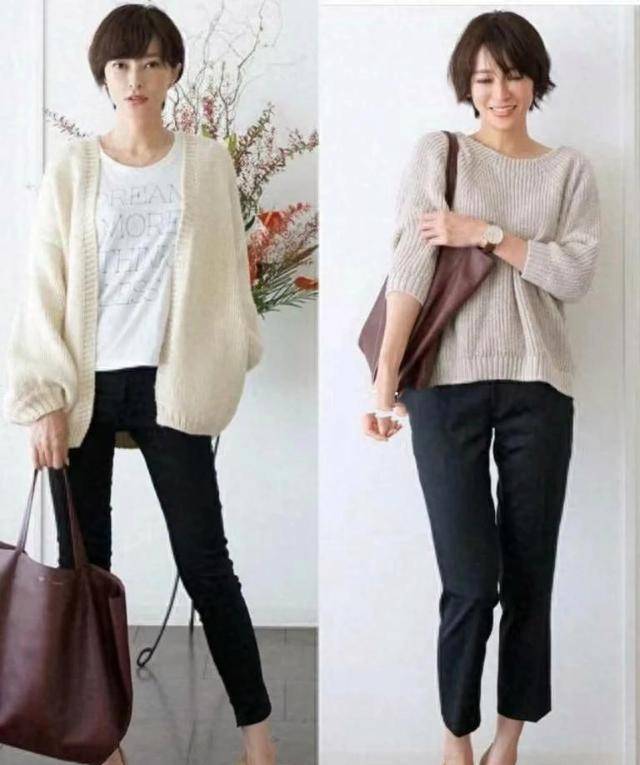 原创跟着日本博主学无龄感穿搭简约雅致又青春适合40女生