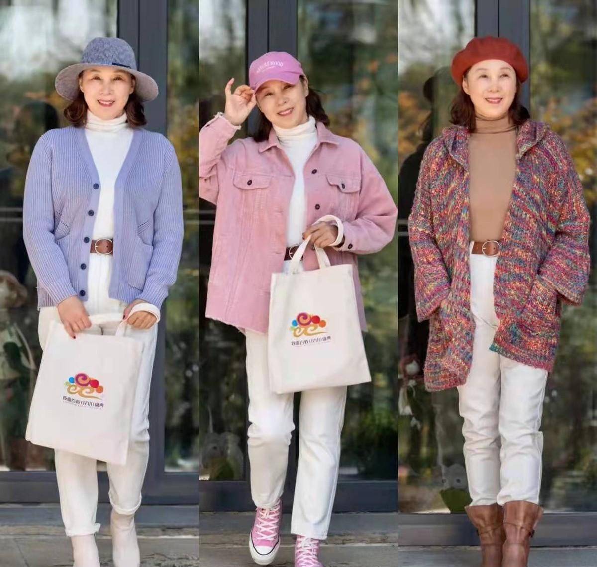 这位65岁奶奶真会穿靠高级配色打造好气质每套都洋气