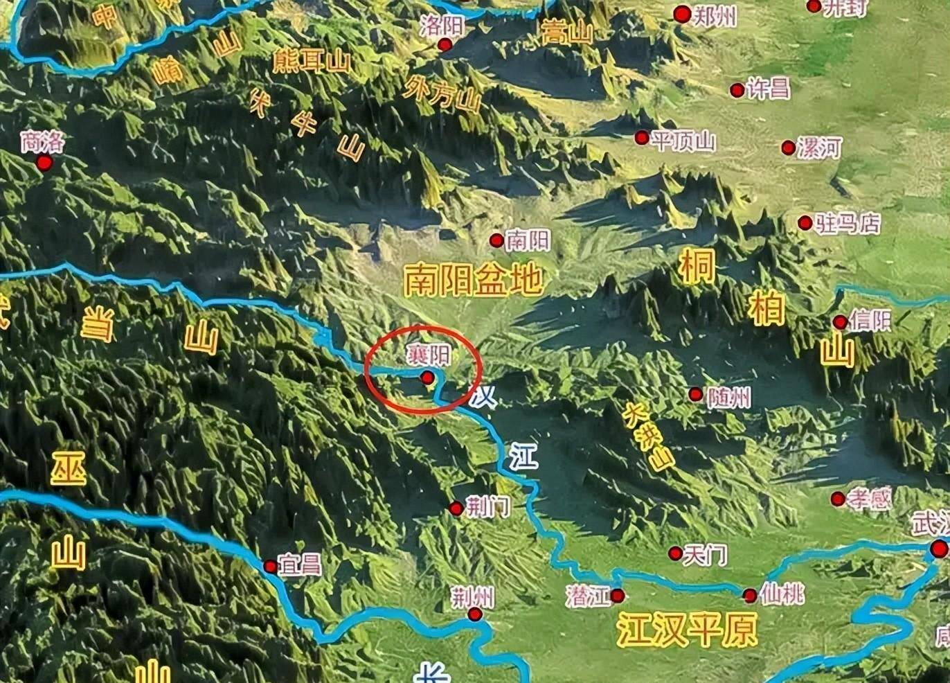 襄阳是长江江防北屏障的薄弱环节宋金对峙时期,南宋控制了整个江淮