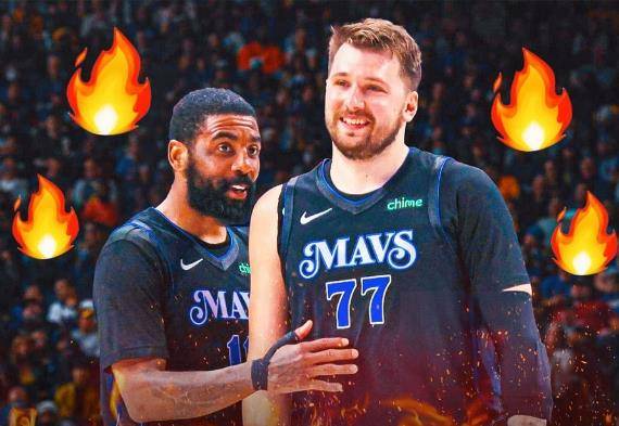 nba on espn晒出全联盟场均得分最高的二人组东欧组合海报:东契奇欧文