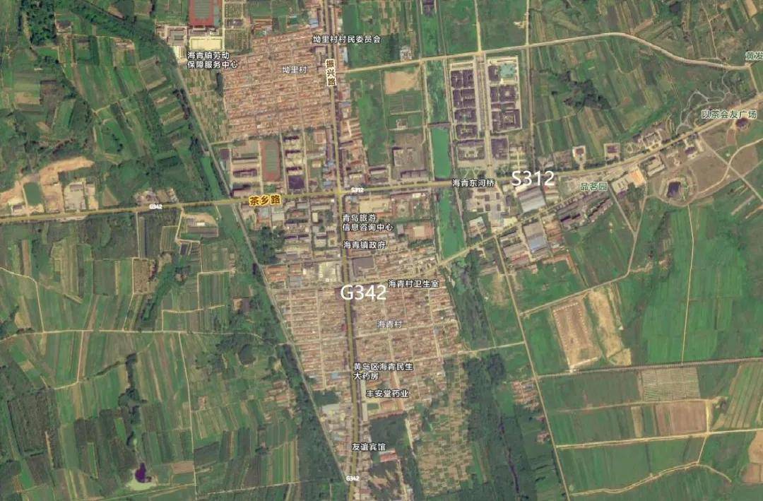 西海岸新区海青镇驻地国省道拟中修