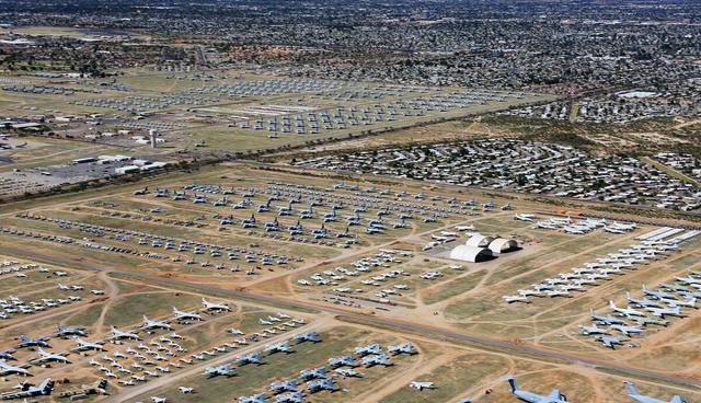 美国飞机坟场,存放超过6000架飞机,美军最重要战略储备地之一
