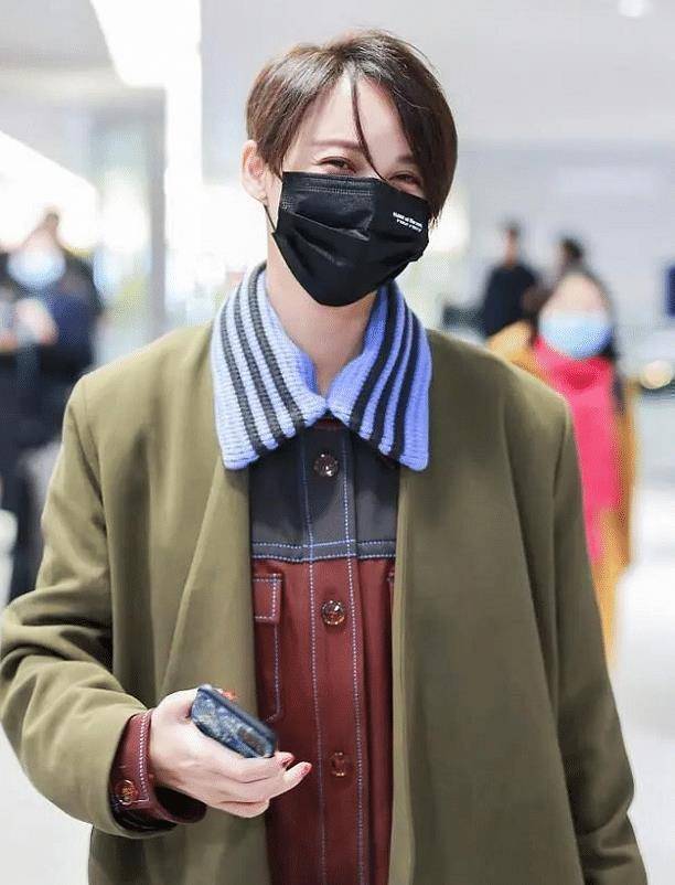 原创张歆艺当妈后变化大剪短发还偷穿袁弘的衣服连粉丝都不敢认