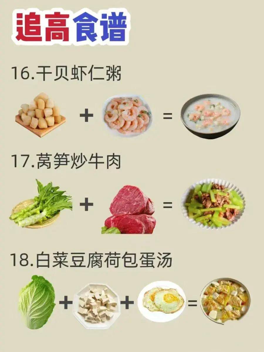 儿童春季增高食谱