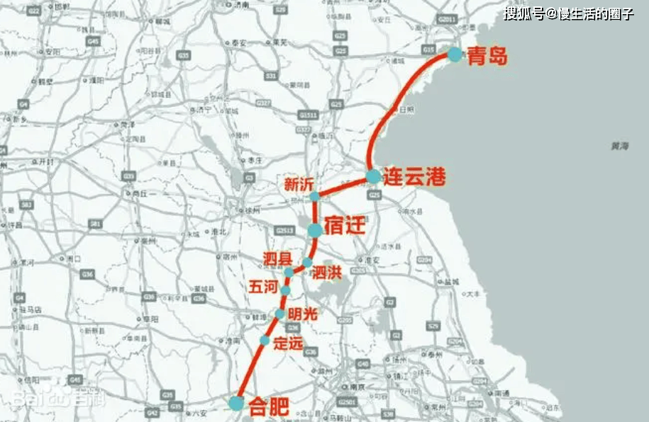而且还是合肥至青岛最为便捷通道的重要组成,对合新高铁的规划建设