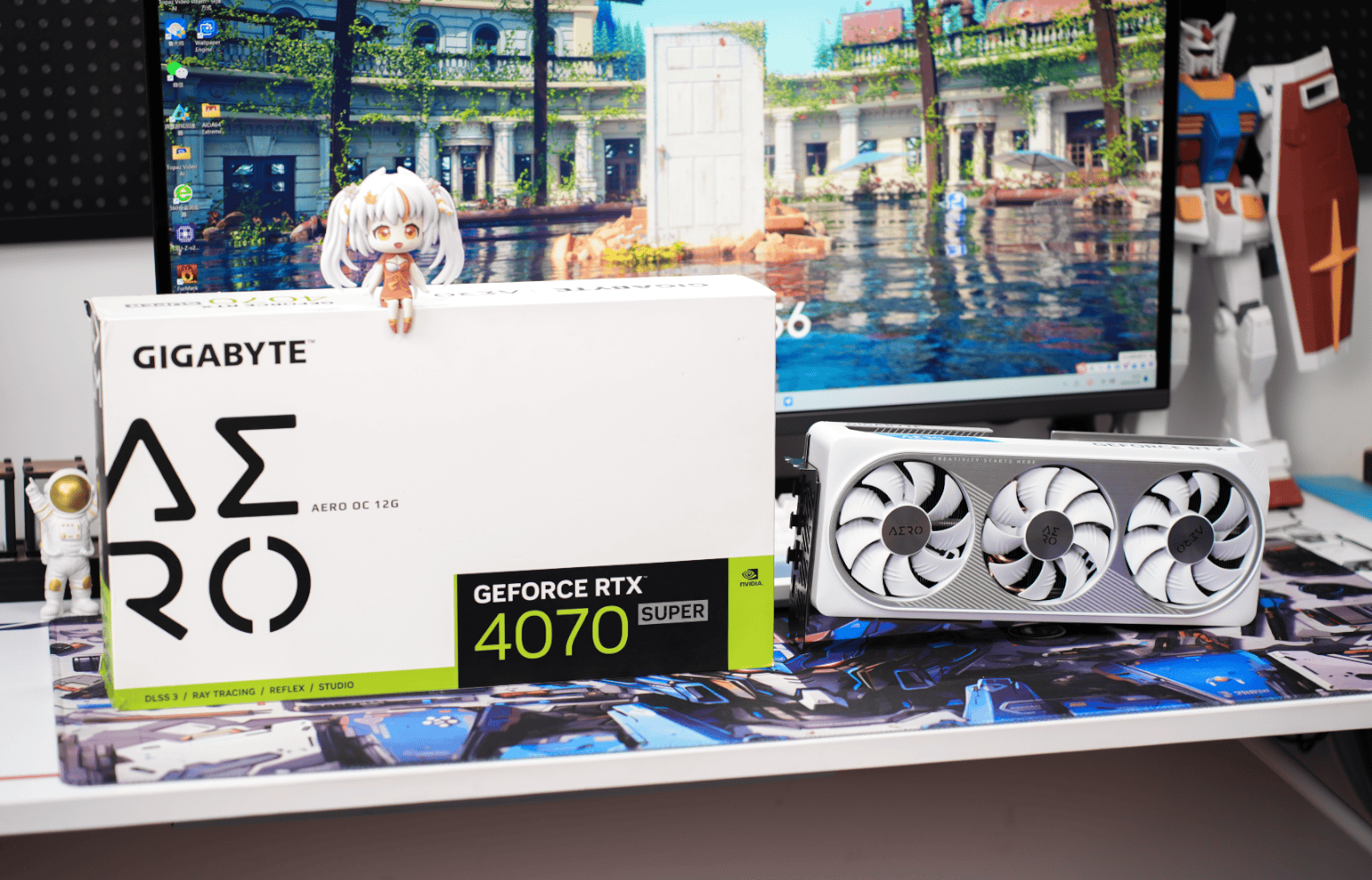 与之前的产品一样,技嘉rtx4070 super雪鹰还是之前那套设计,整体设计