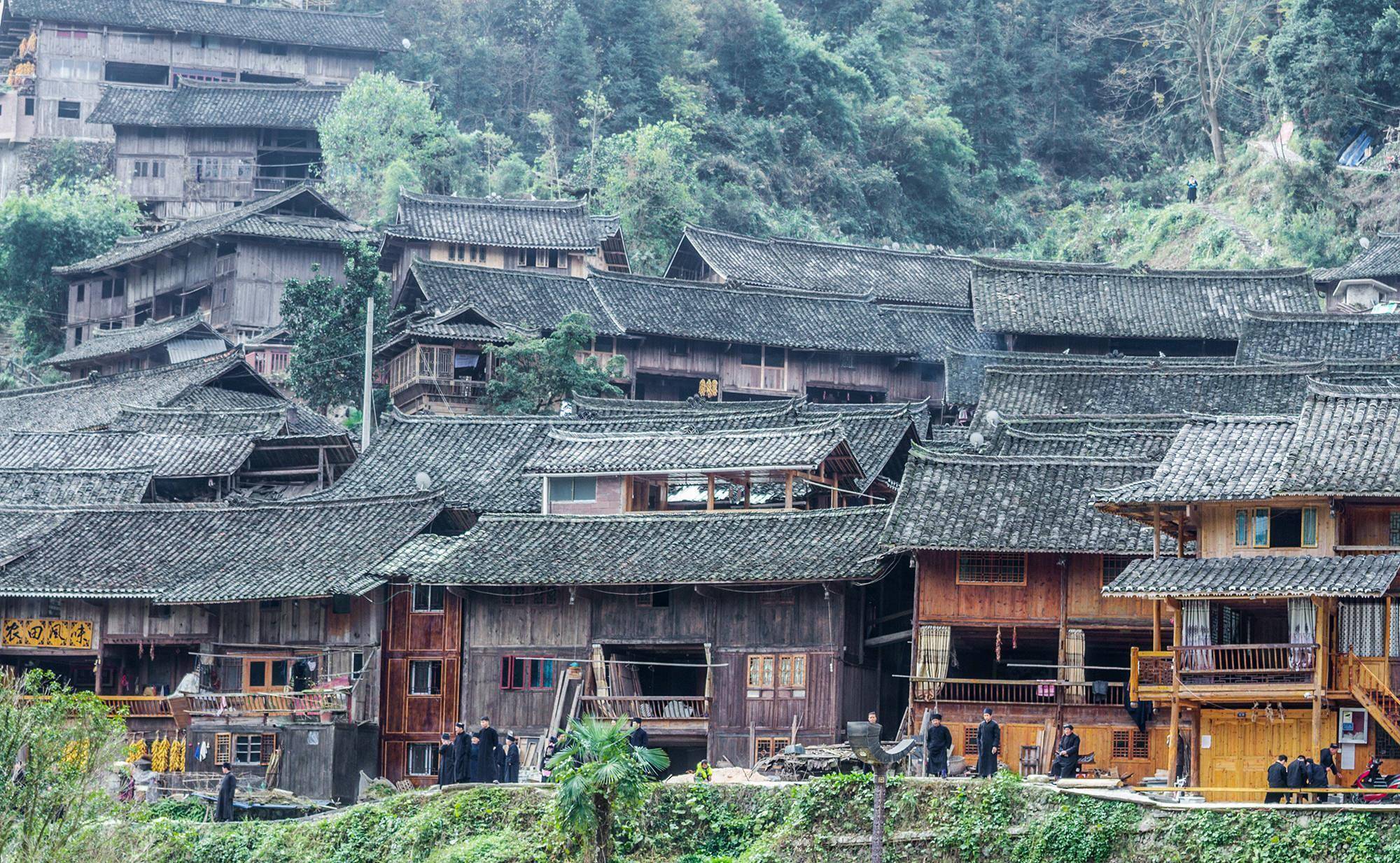 至今600多年历史,藏在贵州苗寨中_新桥_建筑_雷山县