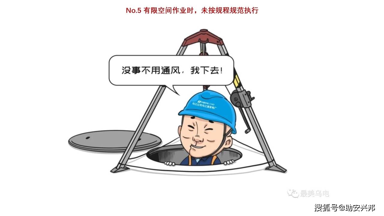 习惯性违章漫画图解及动图