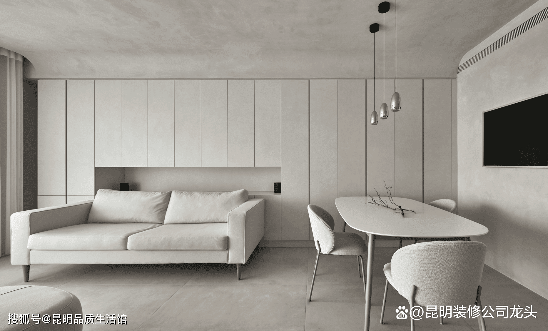 昆明龙头装饰分享灰色系北欧风格效果