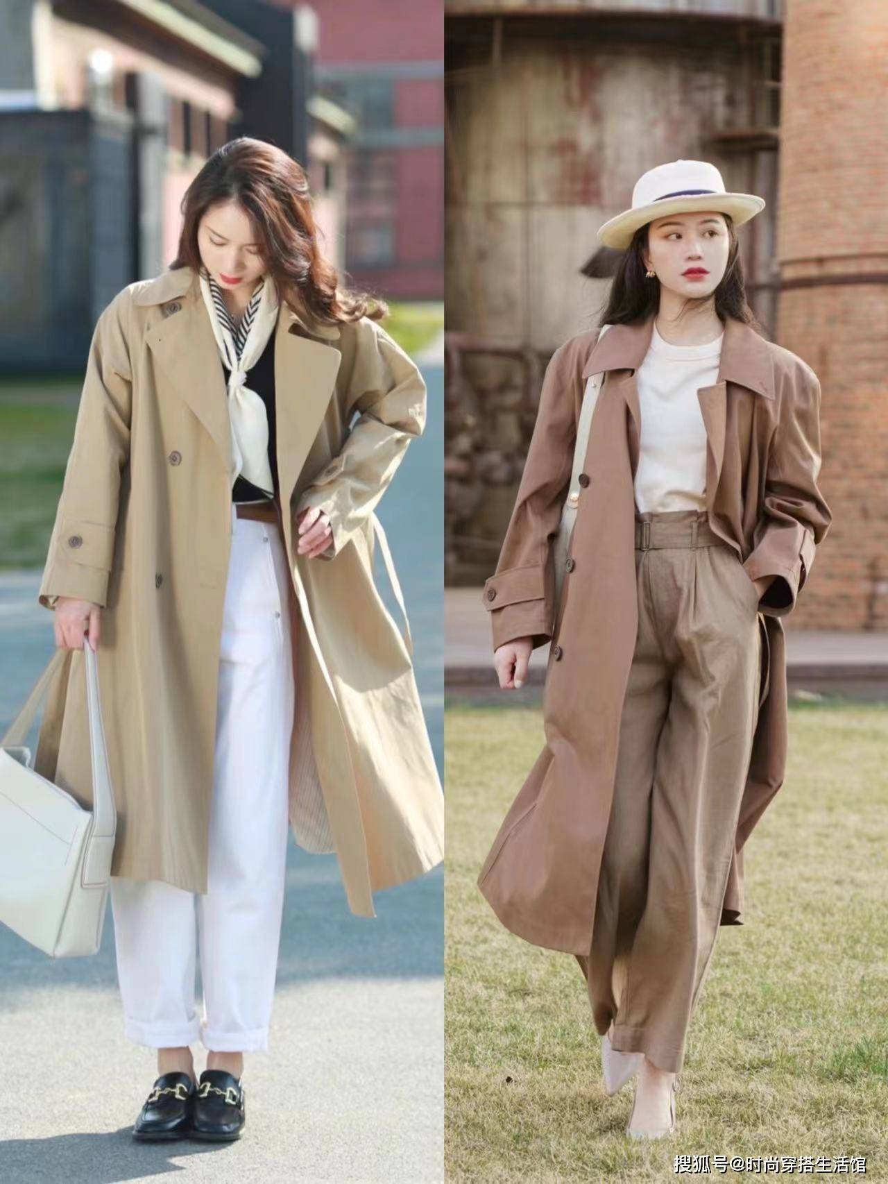 原创上海女生是真会穿满街都是风衣奶奶裤却个个洋气好看