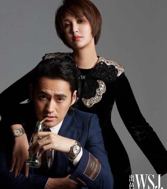 原创袁弘张歆艺合体拍时尚大片复古暗黑风优雅高级二姐身材恢复纤细