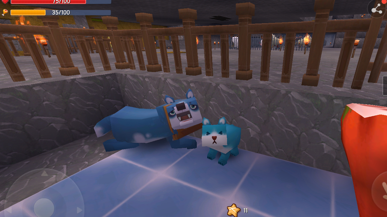 迷你世界狼爸狼妈和狼宝宝快乐地生活