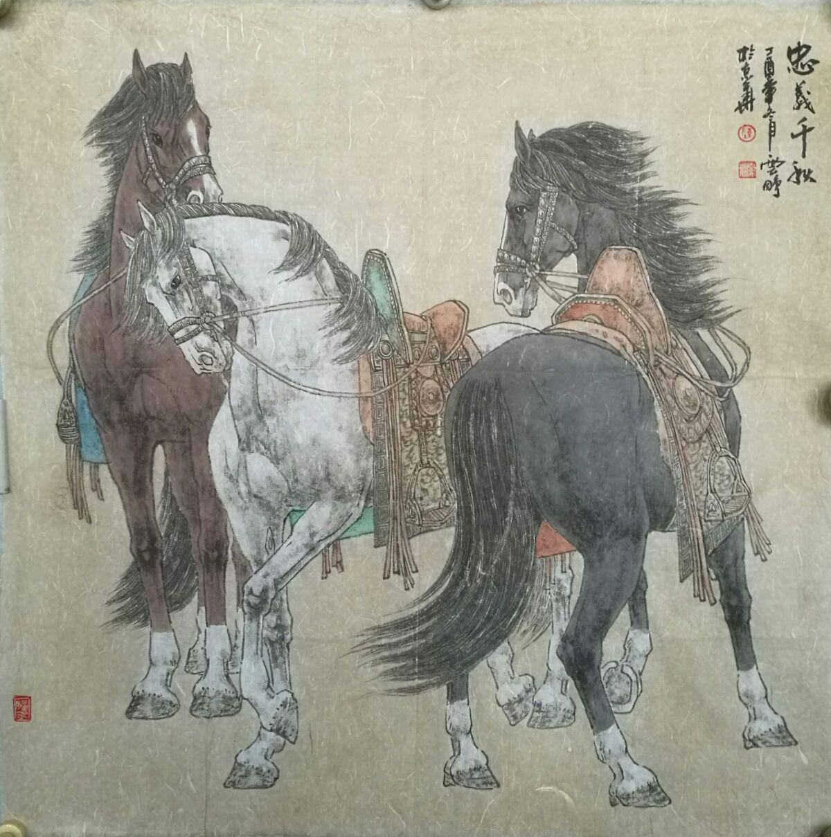 佳作欣赏骏马神韵丹青妙笔陈云鹏十幅马作赏鉴