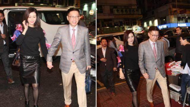 大美人李嘉欣和老公许晋亨十指紧扣露面46岁颜值如少女般