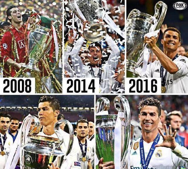 5次金球奖,1次欧洲杯冠军,5座欧冠奖杯……无论是球队还是个人,c罗的