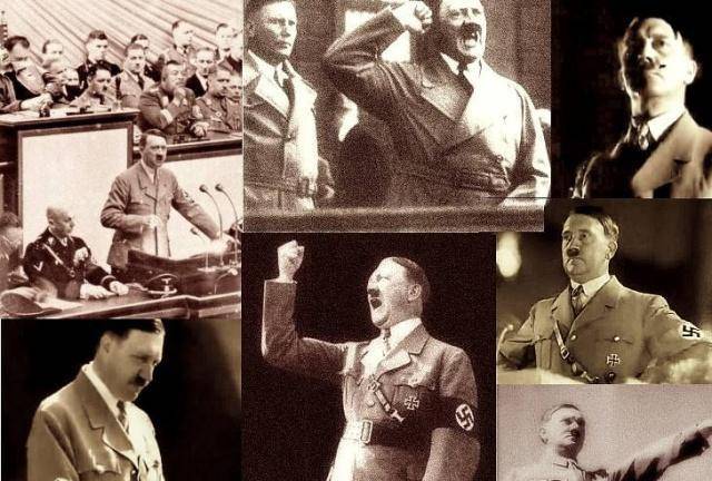 希特勒的手势图片