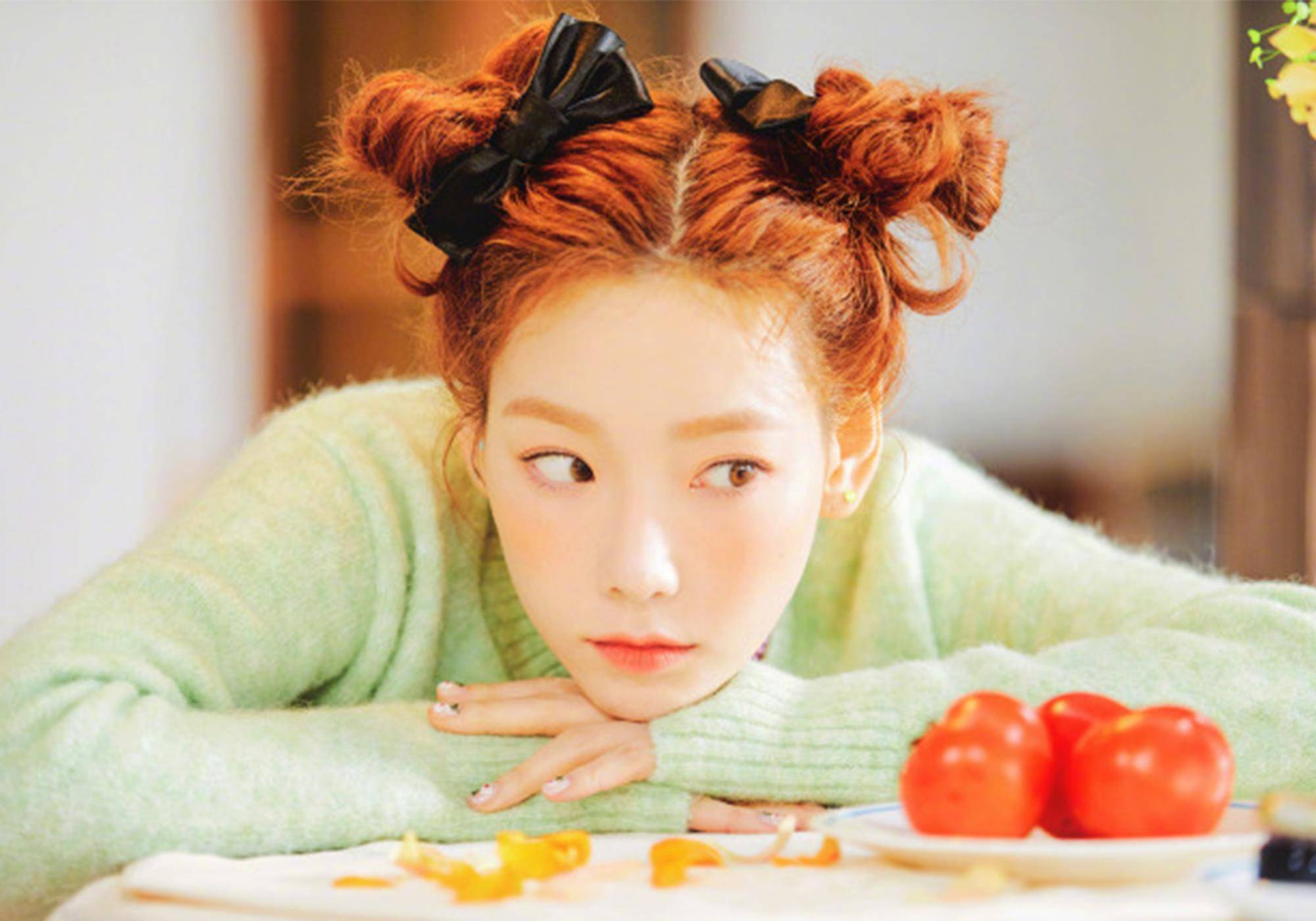 原创金泰妍新单曲照曝光连换两套造型俏皮仙气无缝切换