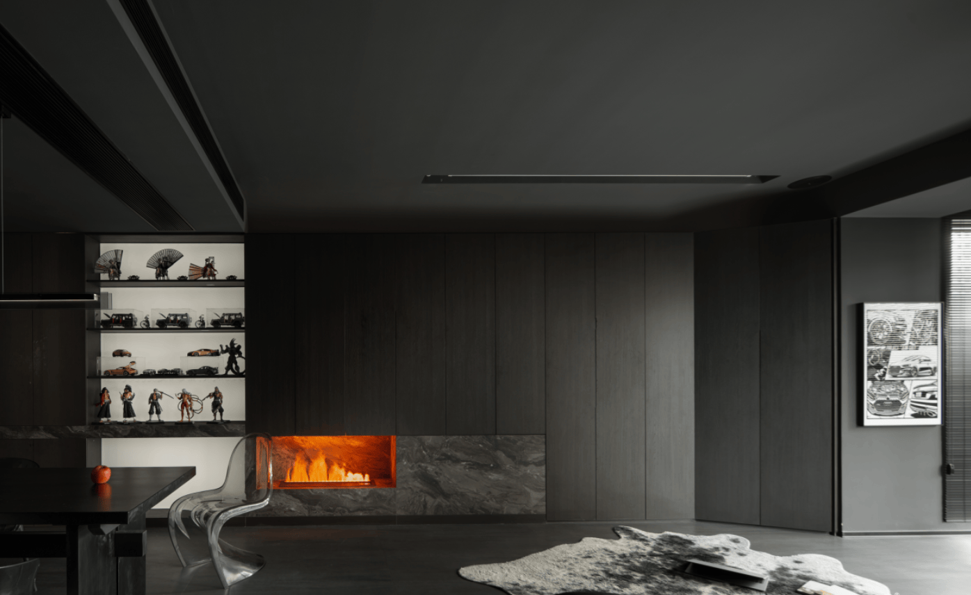 四川小青年的107㎡新家,全屋暗黑风,一般人都"敢想不敢装"