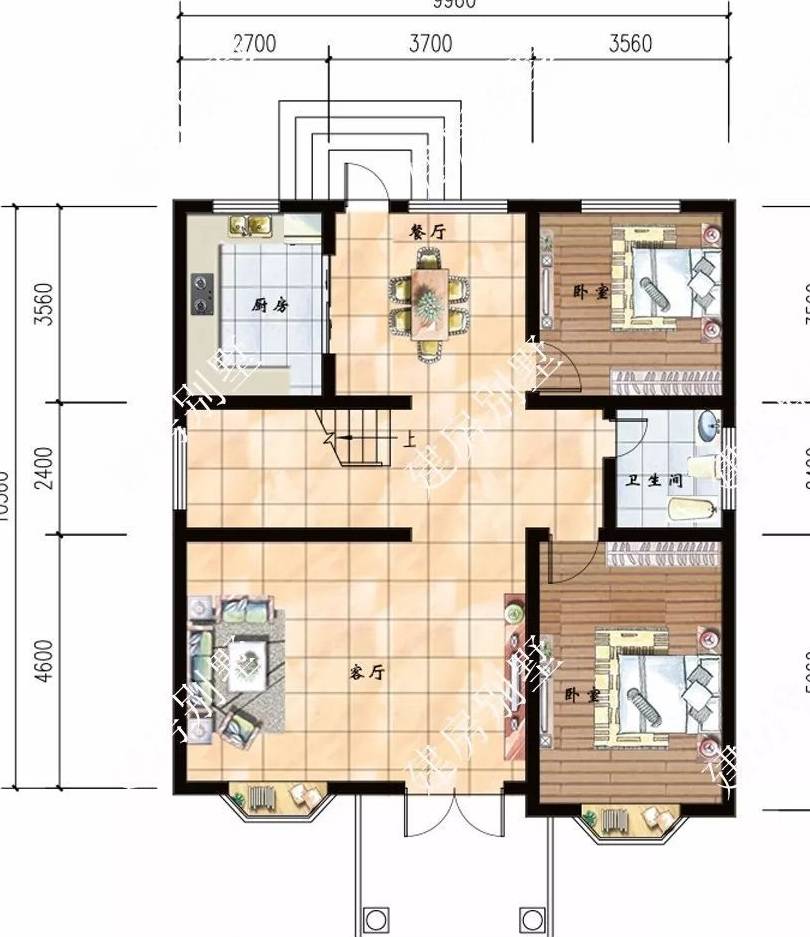 两款经典三层别墅户型建了第一栋村里的小姑娘排着队想嫁给我