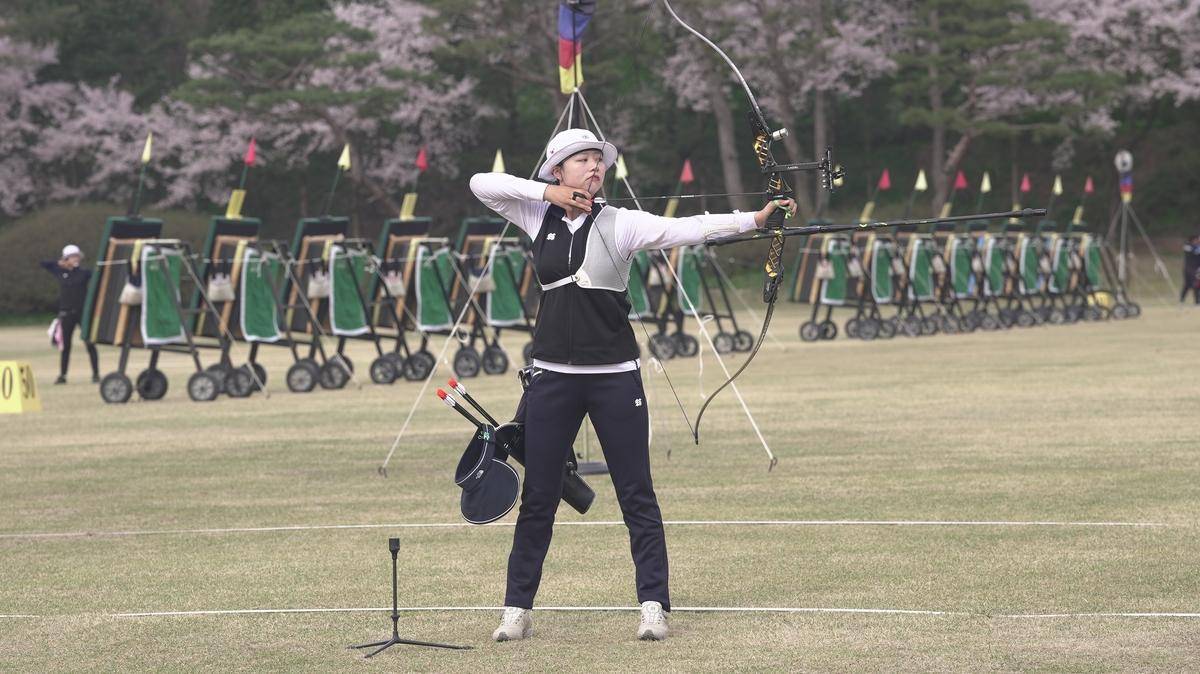 韩国奥运会射箭美女图片