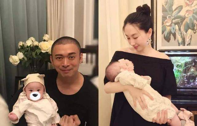 贾晓晨晒一家四口全家福,两囡囡长得像瓷娃娃_樊少皇_老公_因为