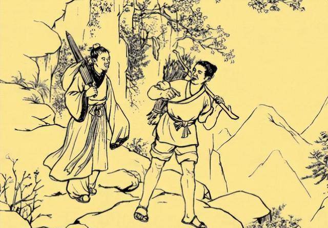 他平时都在村后的大山里砍柴,村里老人经常给他讲山中有鬼怪让他务必