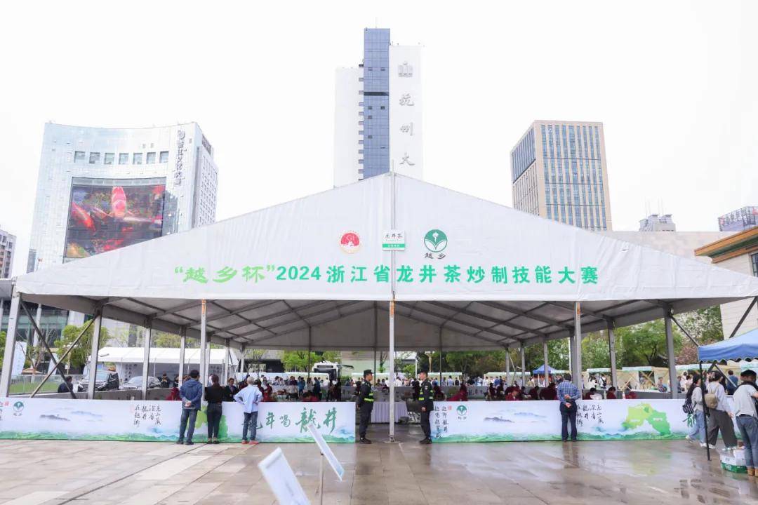 "越乡杯"2024浙江省龙井茶炒制技能大赛在武林广场隆重开赛_茶叶_发展