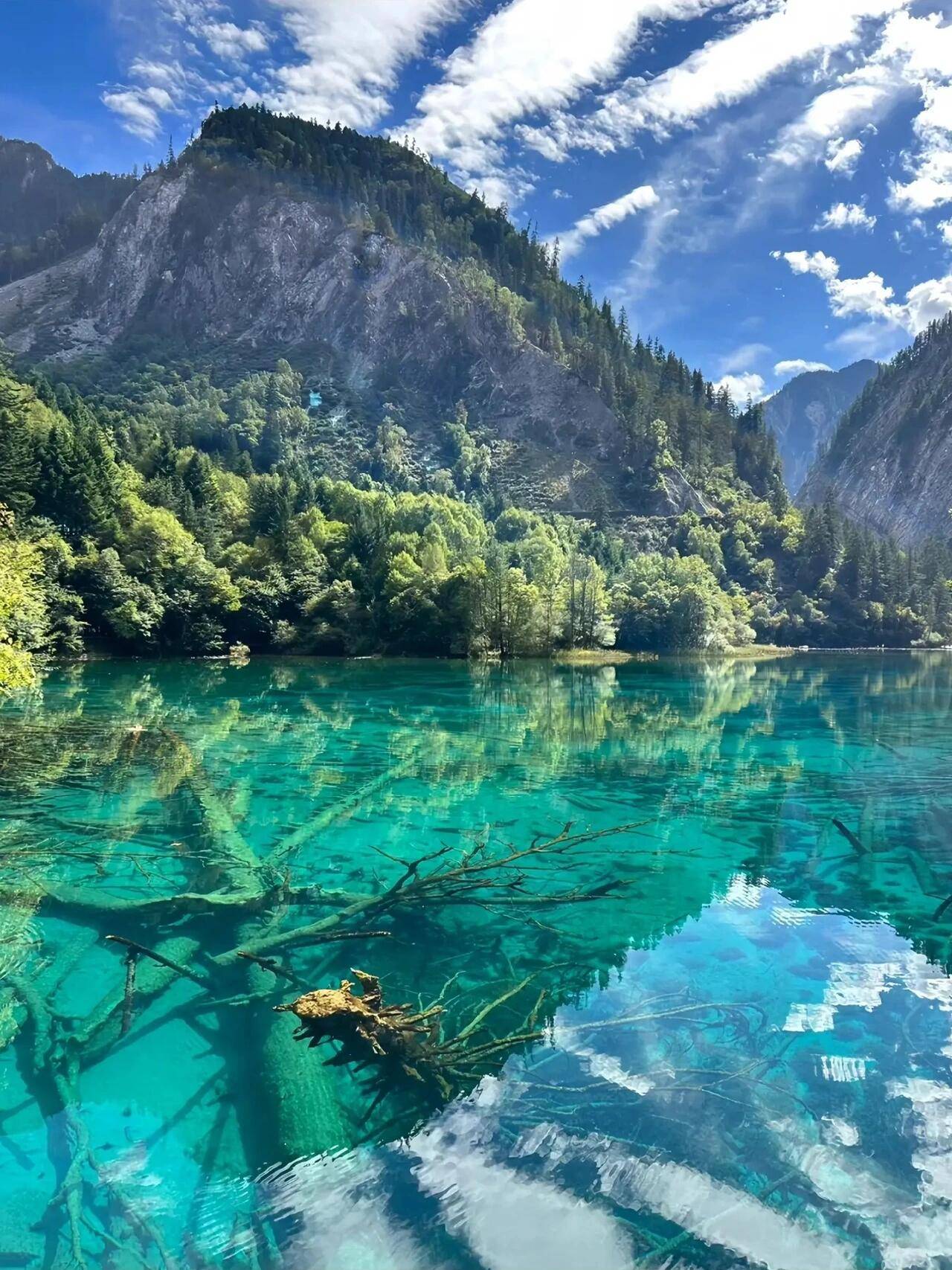 九寨沟的风景真实图片