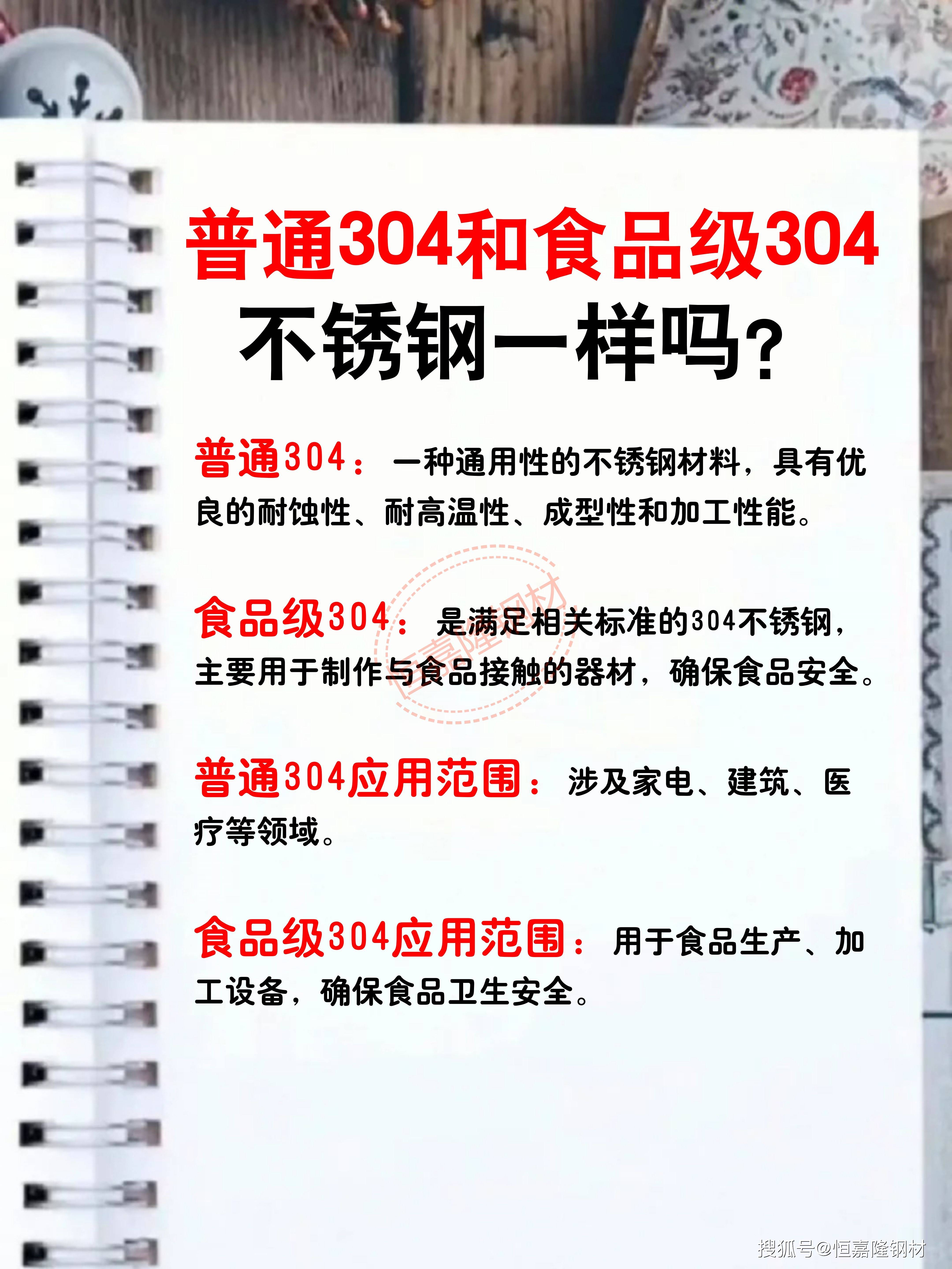 普通304不锈钢则没有这一要求因此在使用过程中需要注意防腐蚀防