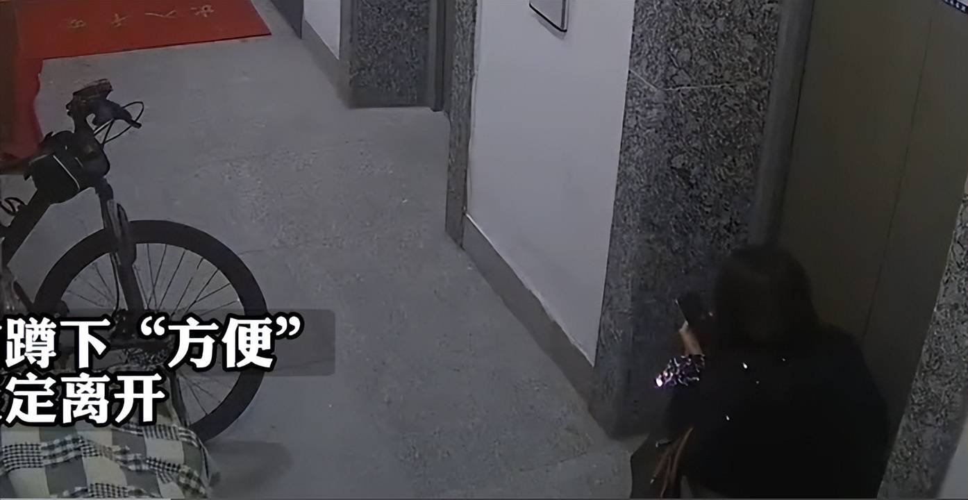 辣眼!女子在电梯门口掀裙子当众排便,监控曝光,评论区炸锅