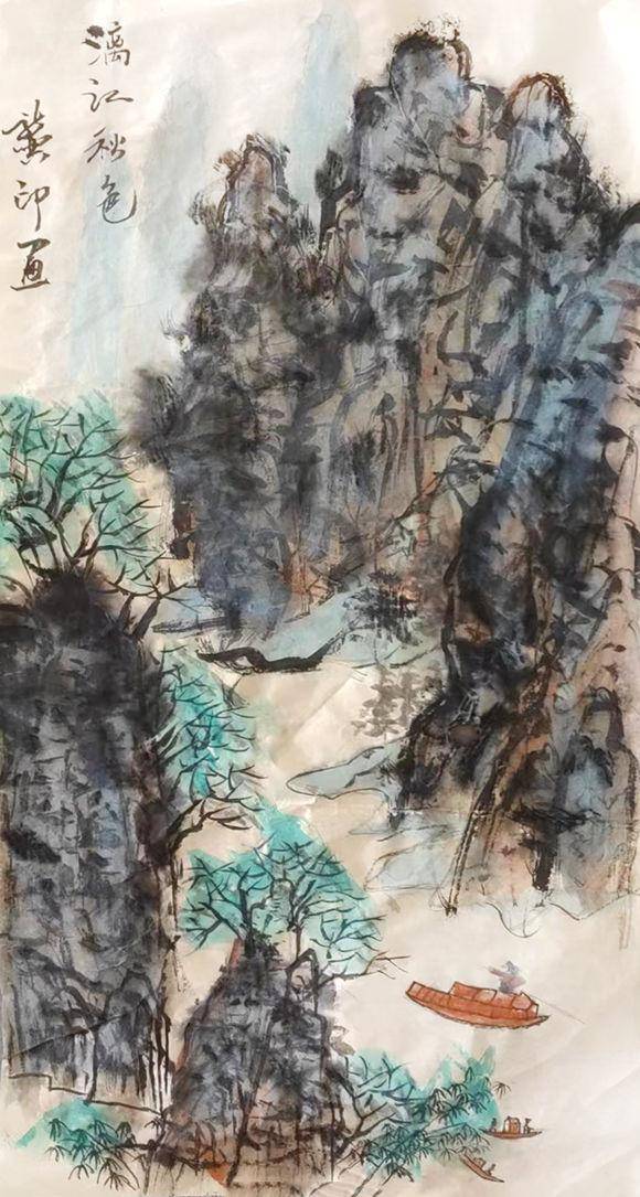 2023年曾赴北京开升华彩书画院学习书法,国画,现师从著名画家张振生