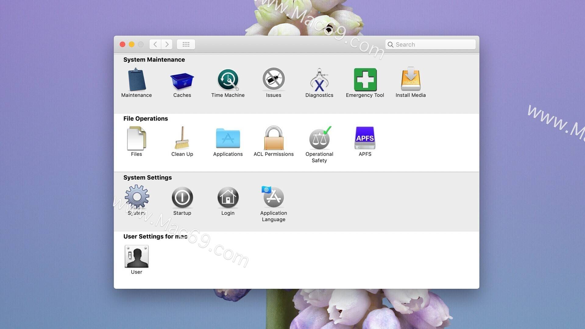 mac系统维护工具_system_用户_管理