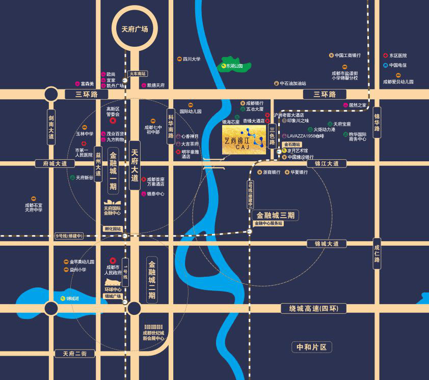 金融城三期现房!稀缺独栋商业,三地铁环绕,潜力无限投资首选