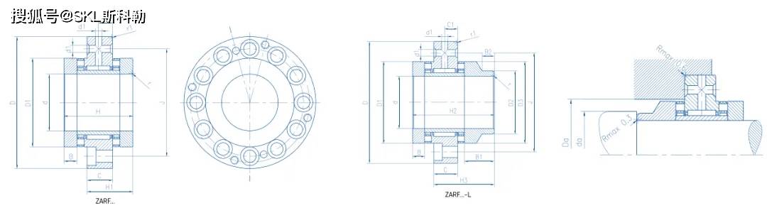 skl滚针推力圆柱滚子组合轴承