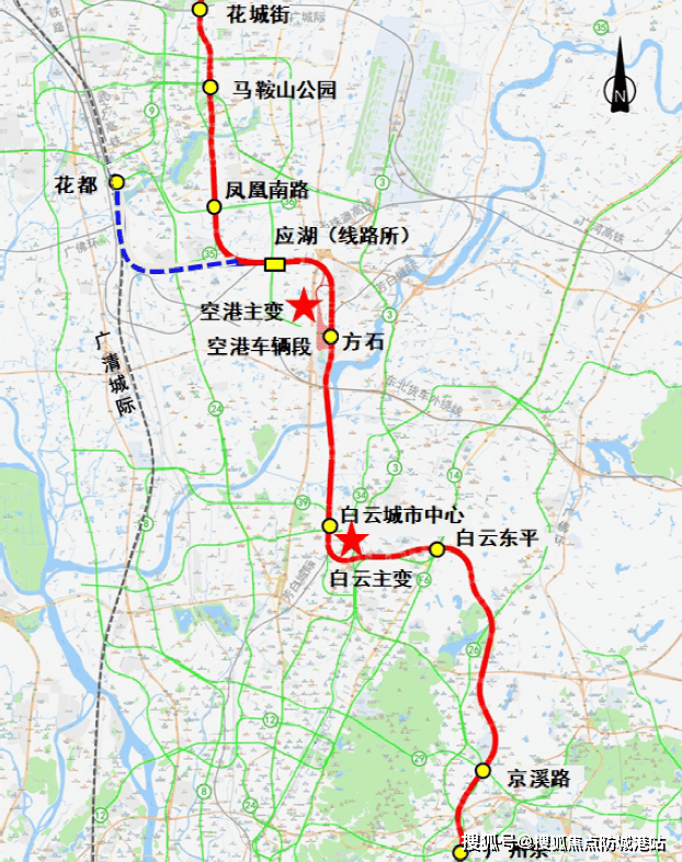 十八号线北延段规划站点18号线规划为160公里/小时等级的高速地铁